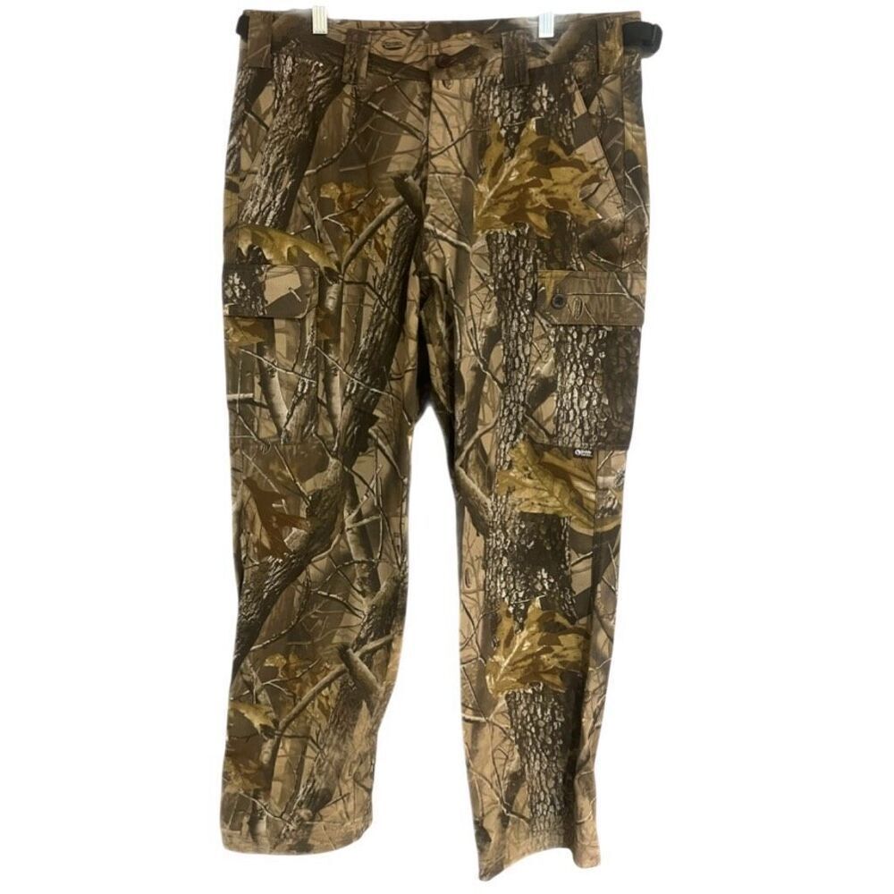 Gander Mountain Camo‎ Guide Series Cargo Pockets Realtree Mens Pants Sz M